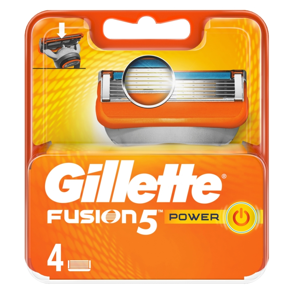 GILLETTE Fusion5 Power Náhradní hlavice pro muže 4 ks