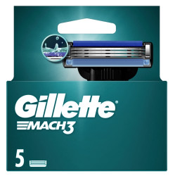 GILLETTE Mach3 Náhradní hlavice 5 ks