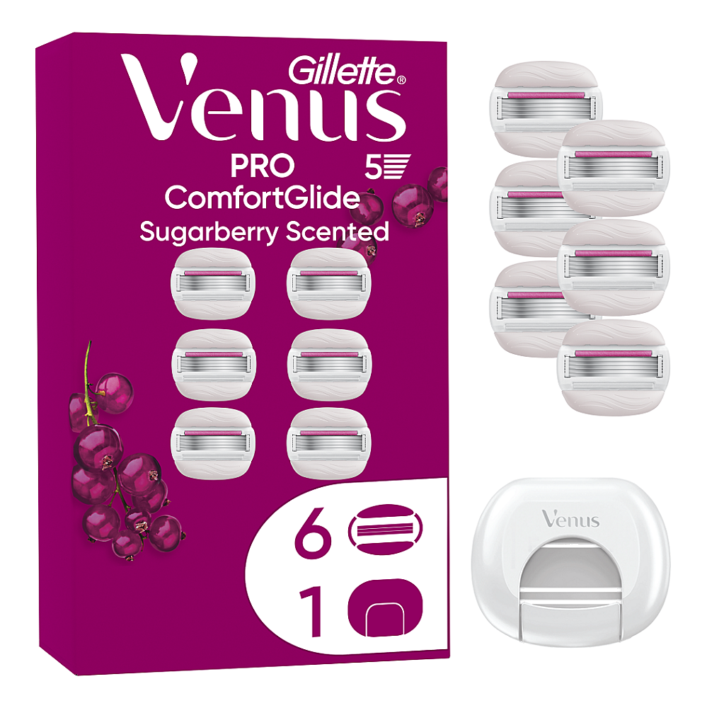 GILLETTE Venus ComGlide Sugarberry Náhradní hlavice 6 kusů