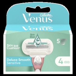 GILLETTE Venus Deluxe Smooth Sensitive Náhradní hlavice 4 kusy