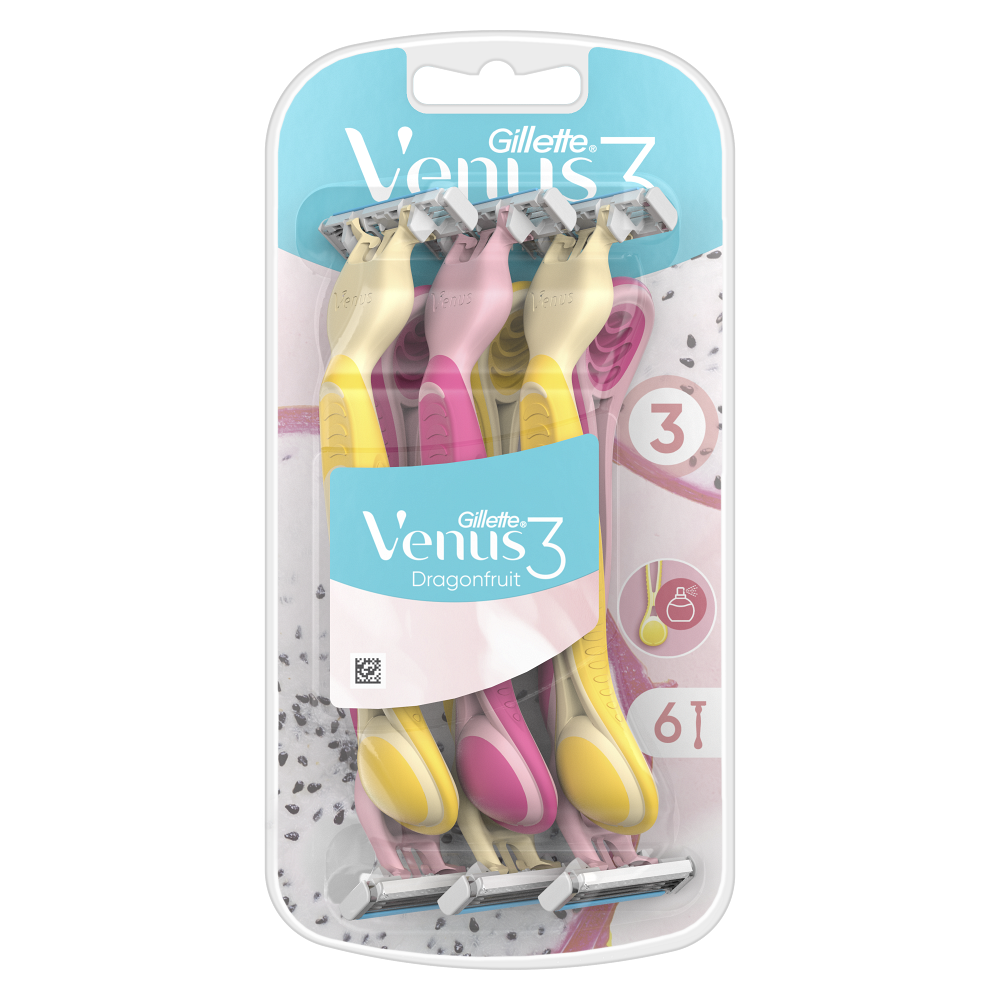 GILLETTE Venus Dragonfruit Dámská pohotová holítka 6 kusů