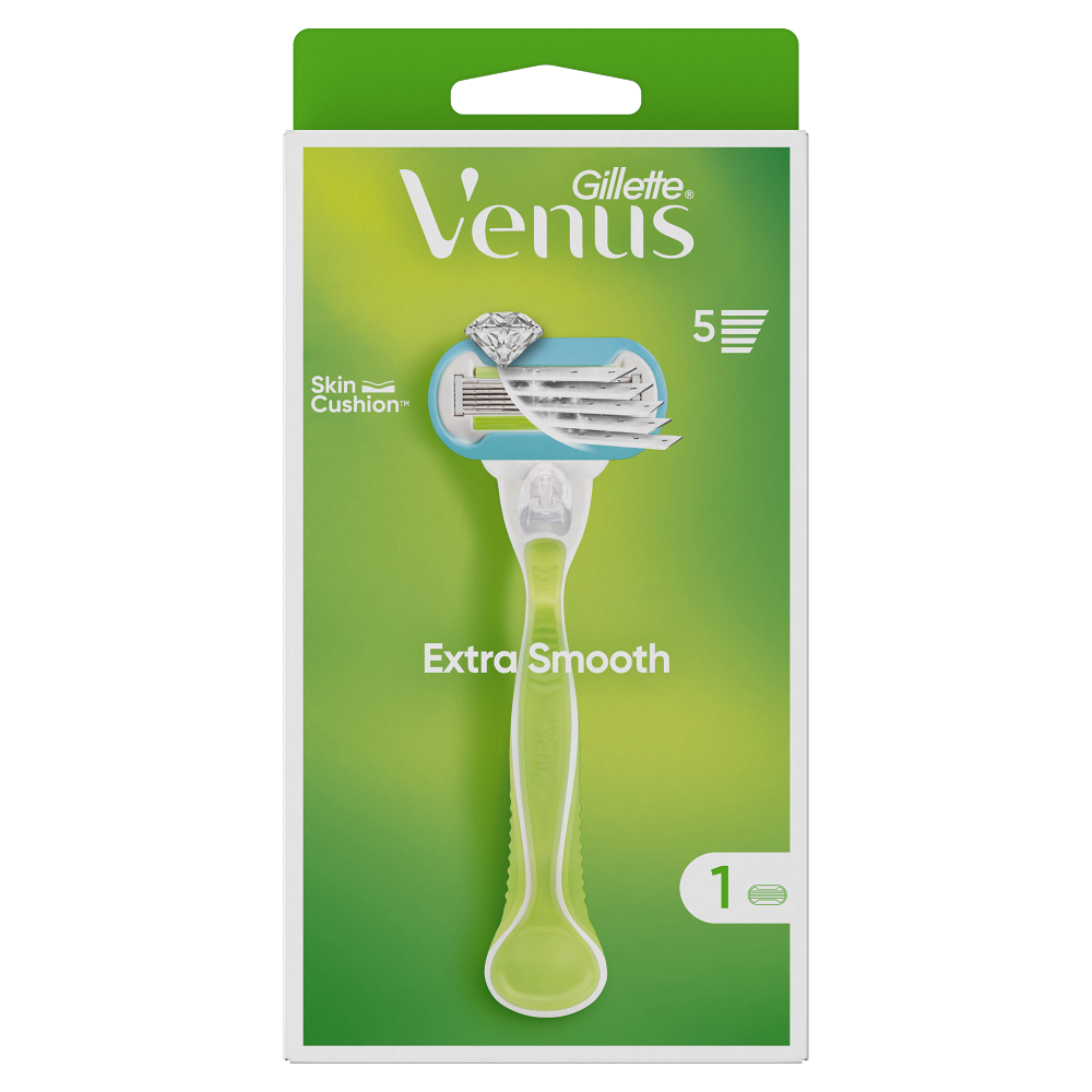 GILLETTE Venus Extra Smooth Holící strojek + Náhradní hlavice 1 kus