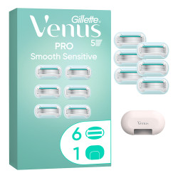 GILLETTE Venus Pro Smooth Sensitive Náhradní hlavice 6 kusů