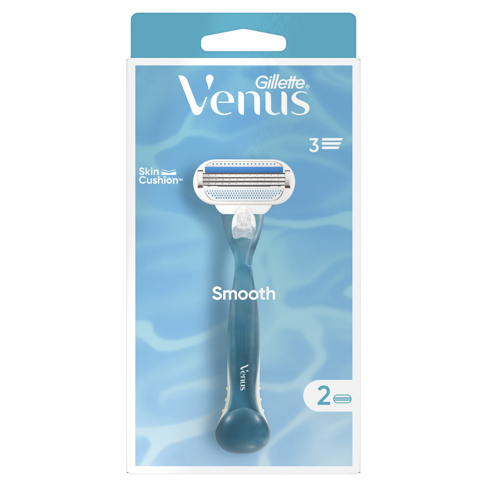 GILLETTE Venus Smooth Holicí strojek pro ženy + Náhradní hlavice 2 ks