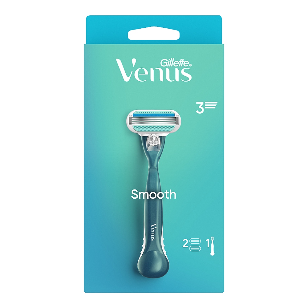 GILLETTE Venus Smooth Holicí strojek pro ženy + Náhradní hlavice 2 ks