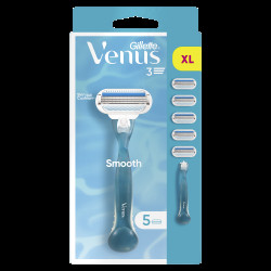 GILLETTE Venus Smooth Holící strojek pro ženy + Náhradní hlavice 5 ks, poškozený obal