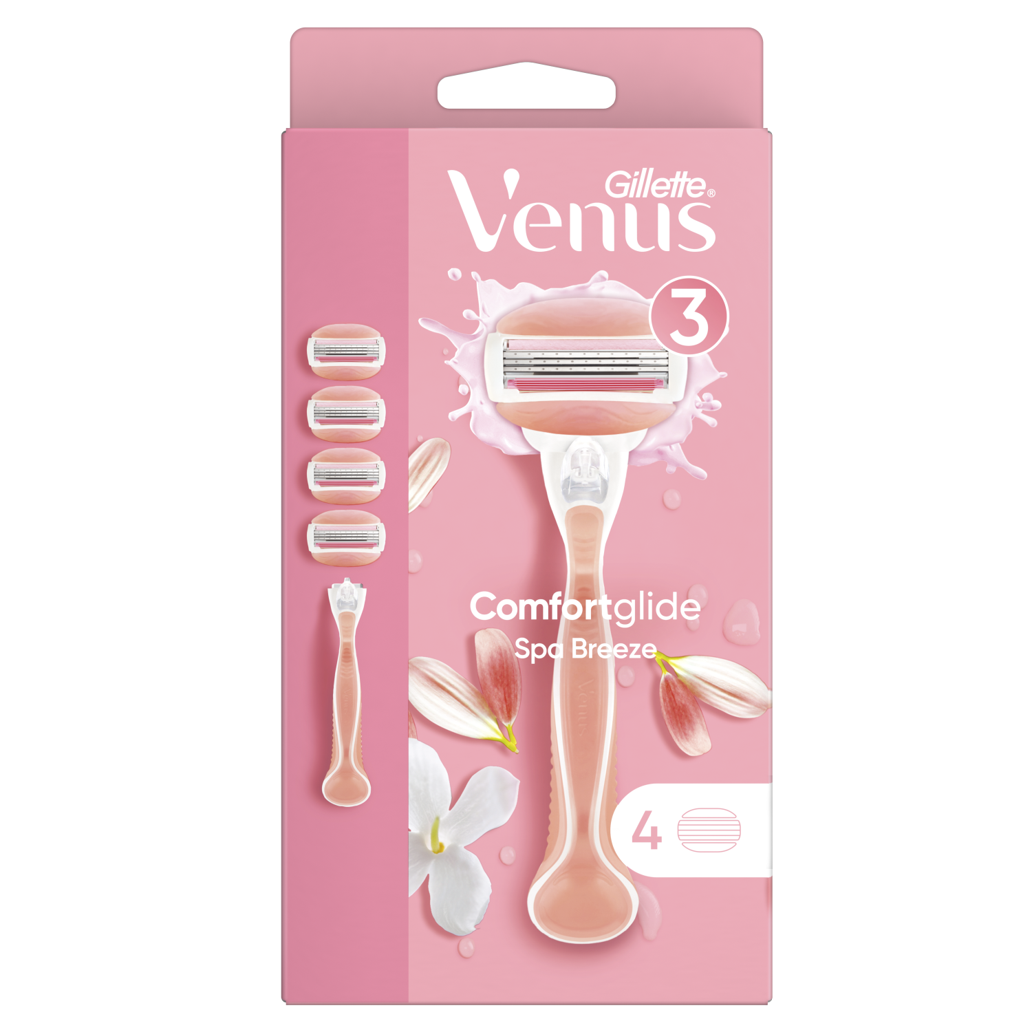 GILLETTE VENUS Venus Comfortglide SpaBreeze Holicí strojek + 4 náhradní hlavice