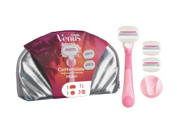 Gillette Venus Xmass sada holicí strojek + 3 hlavice a držák do sprchy