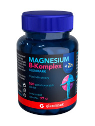 Glenmark Magnesium B-komplex + Zinek 100 potahovaných tablet