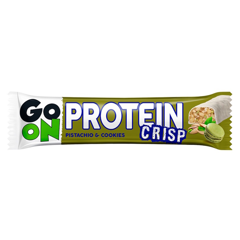 GO ON Proteinová tyčinka crisp pistácie a cookies 45 g
