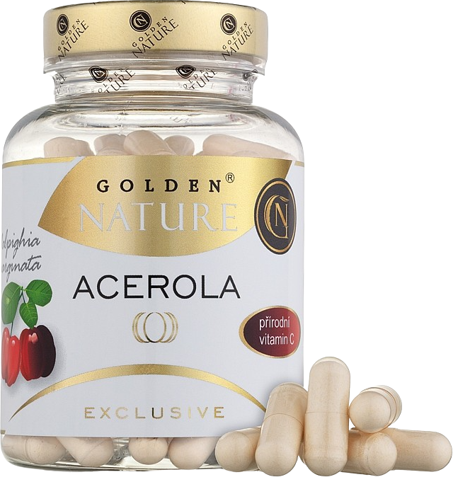GOLDEN NATURE Exclusive Acerola (přírodní vitamin C) 100 kapslí