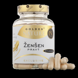 GOLDEN NATURE Exclusive Ženšen pravý, 80% ginsenosidů 100 kapslí