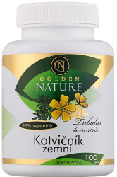 GOLDEN NATURE Kotvičník zemní 90 % saponinů 100 kapslí