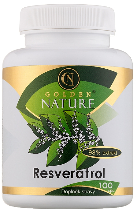 GOLDEN NATURE Resveratrol 98 % 100 kapslí