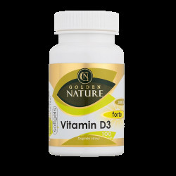GOLDEN NATURE Vitamin D3 2000 I.U. 100 kapslí