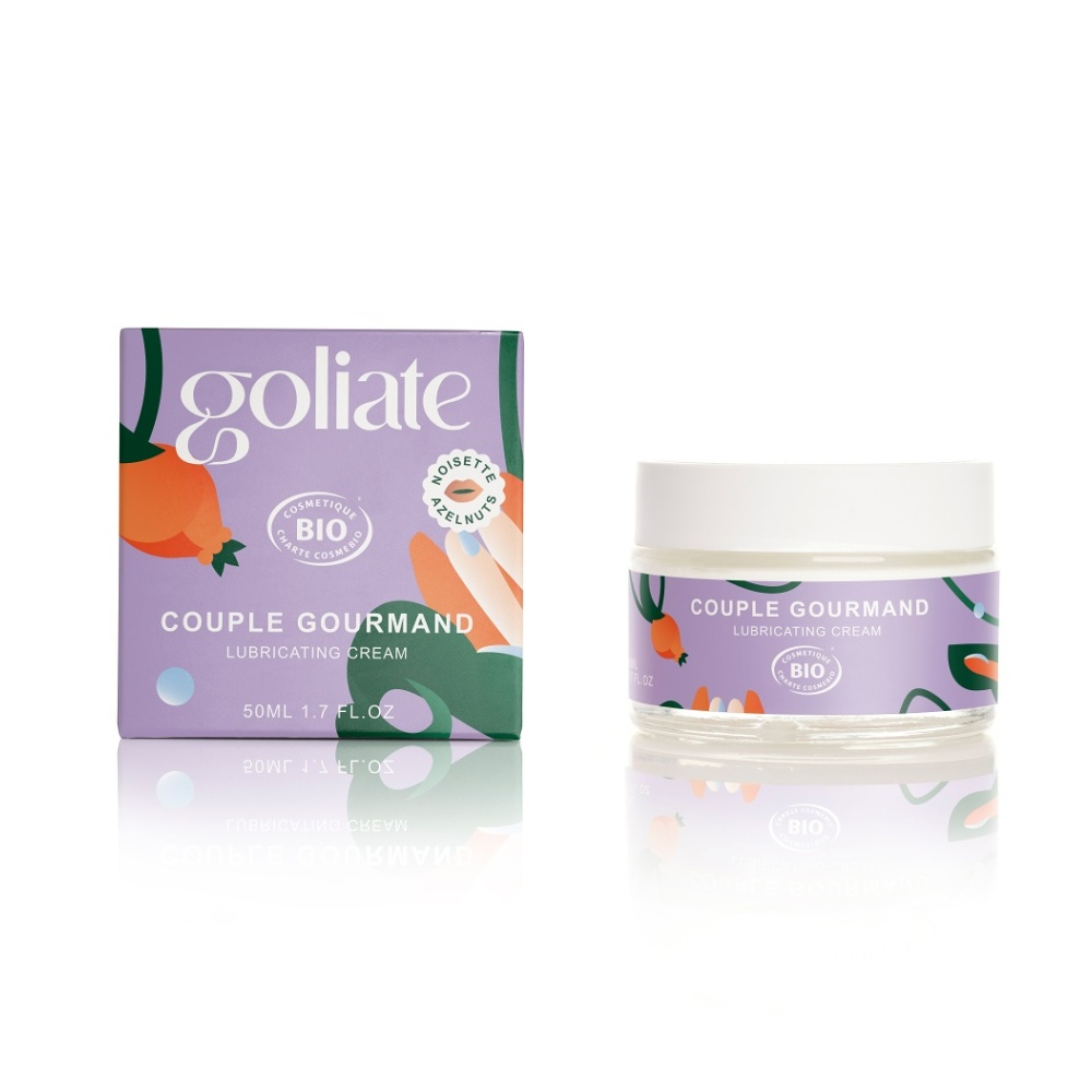 GOLIATE Jedlý masážní a lubrikační olej 2v1 the gourmet couple BIO 50 ml