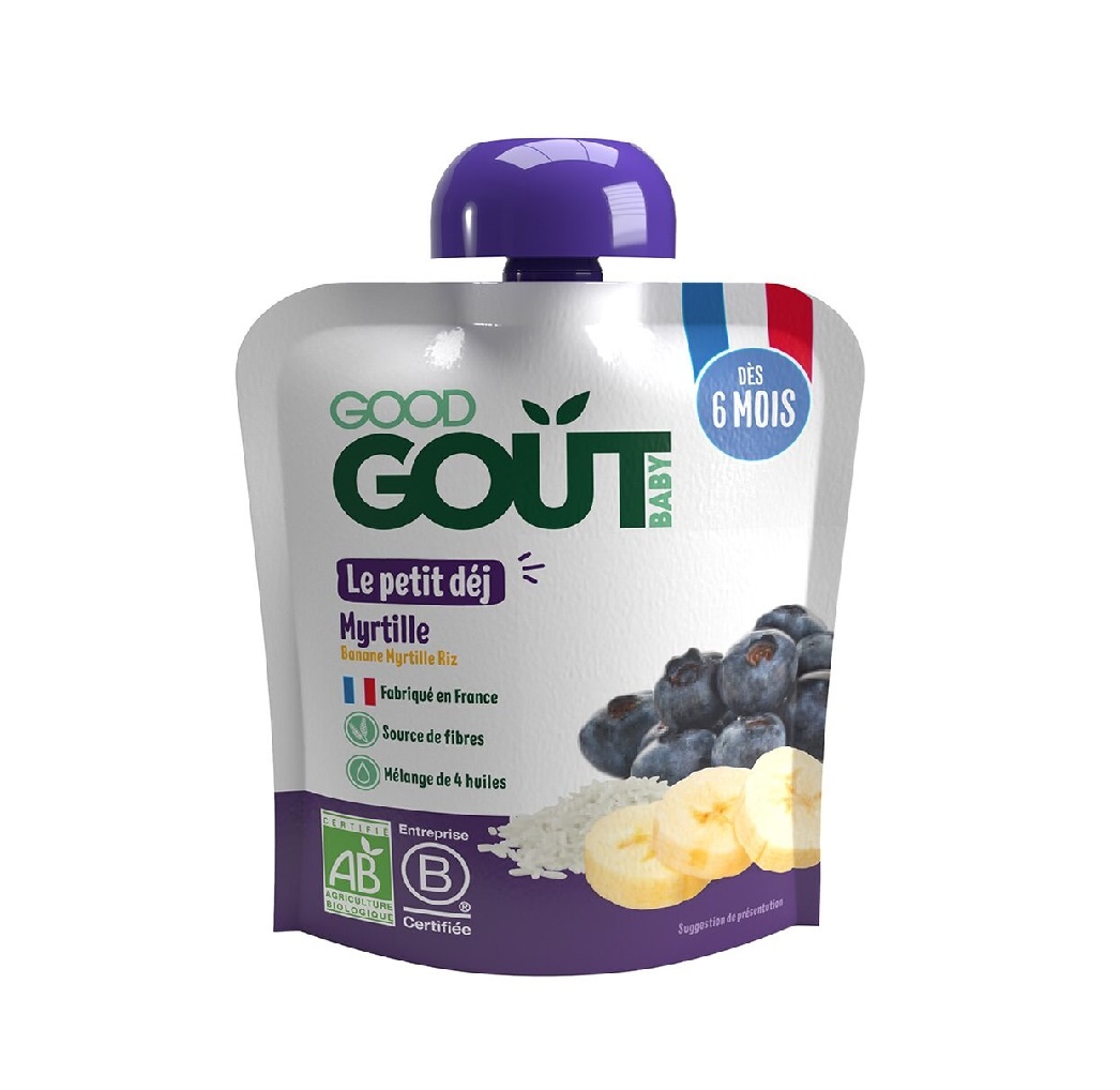 Good Gout BIO Borůvková snídaně 6m+ kapsička 70 g