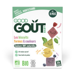 GOOD GOUT BIO Sušenky barvy & tvary 80 g
