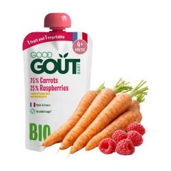 GOOD GOUT Mrkev s malinami 4m+ BIO 120 g