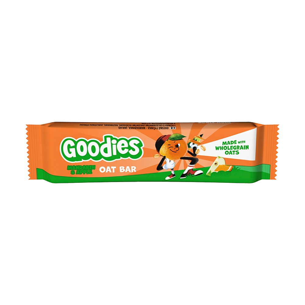 GOODIES Ovesná tyčinka mandarinka a jablko 23 g
