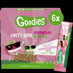 GOODIES Ovesné tyčinky malina a jablko 6 x 23 g