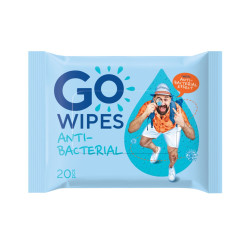 GoWipes Osvěžující vlhčené ubrousky s antibakteriálním účinkem Plastic Free 20 ks