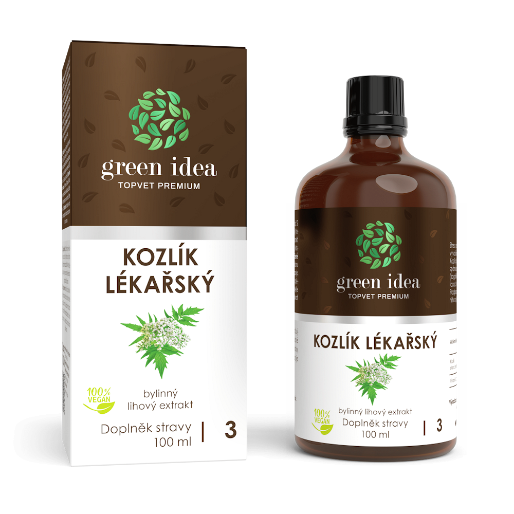 GREEN IDEA Kozlík lékařský bylinný extrakt 100 ml