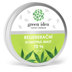 GREEN IDEA Regenerační konopná mast 70% 100 ml