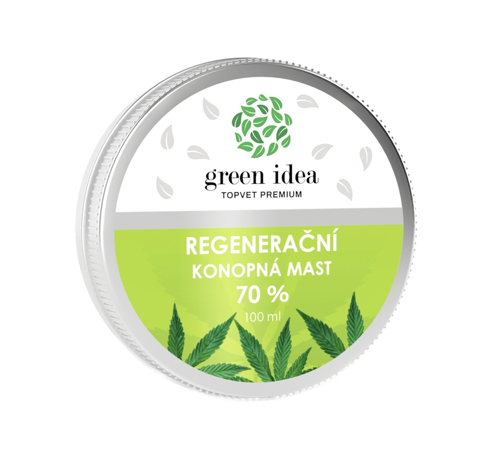 Green idea Regenerační konopná mast 70 % 100 ml