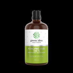 GREEN IDEA Regenerační konopný olej 100% 100 ml