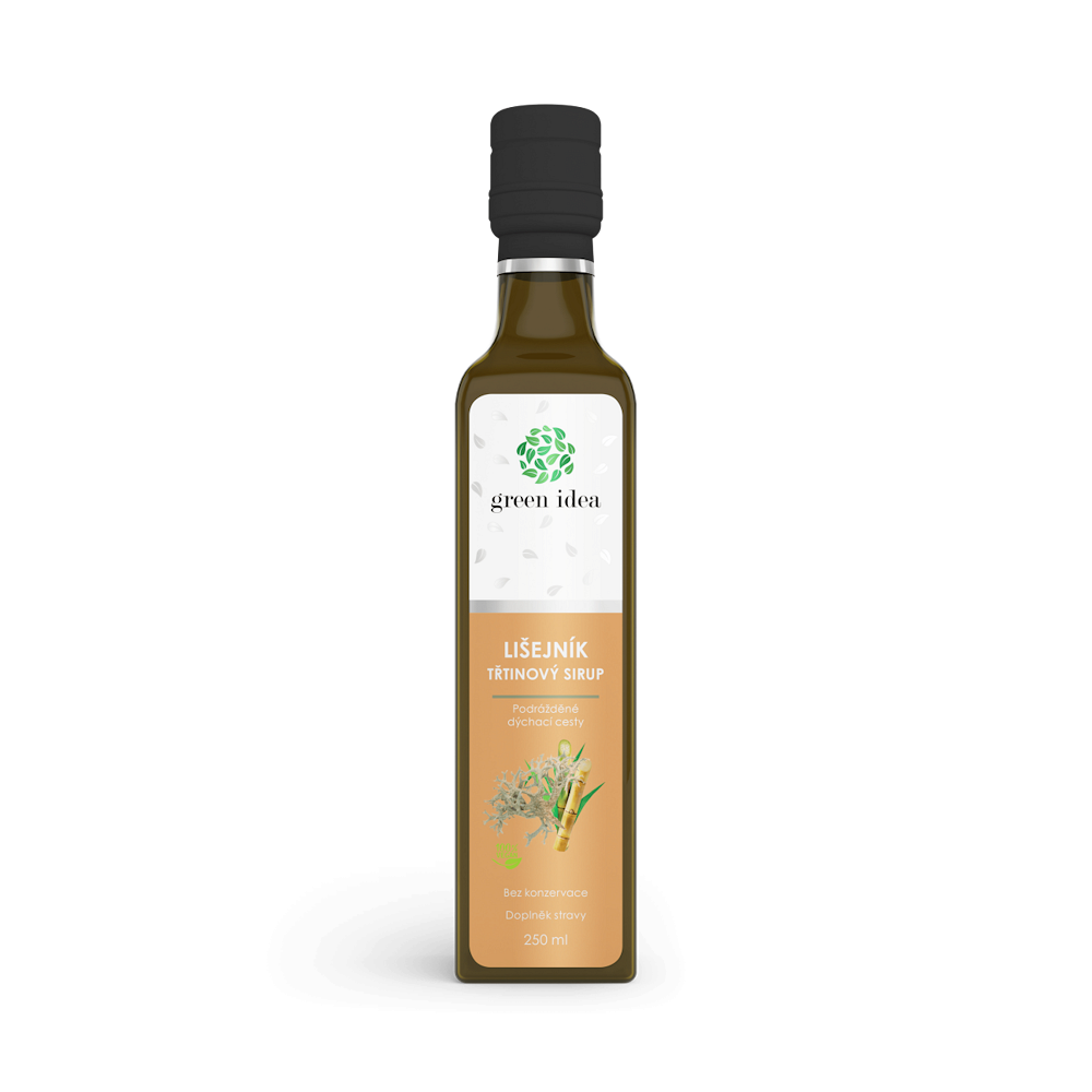 GREEN IDEA Sirup lišejník islandský třtinový 250 ml