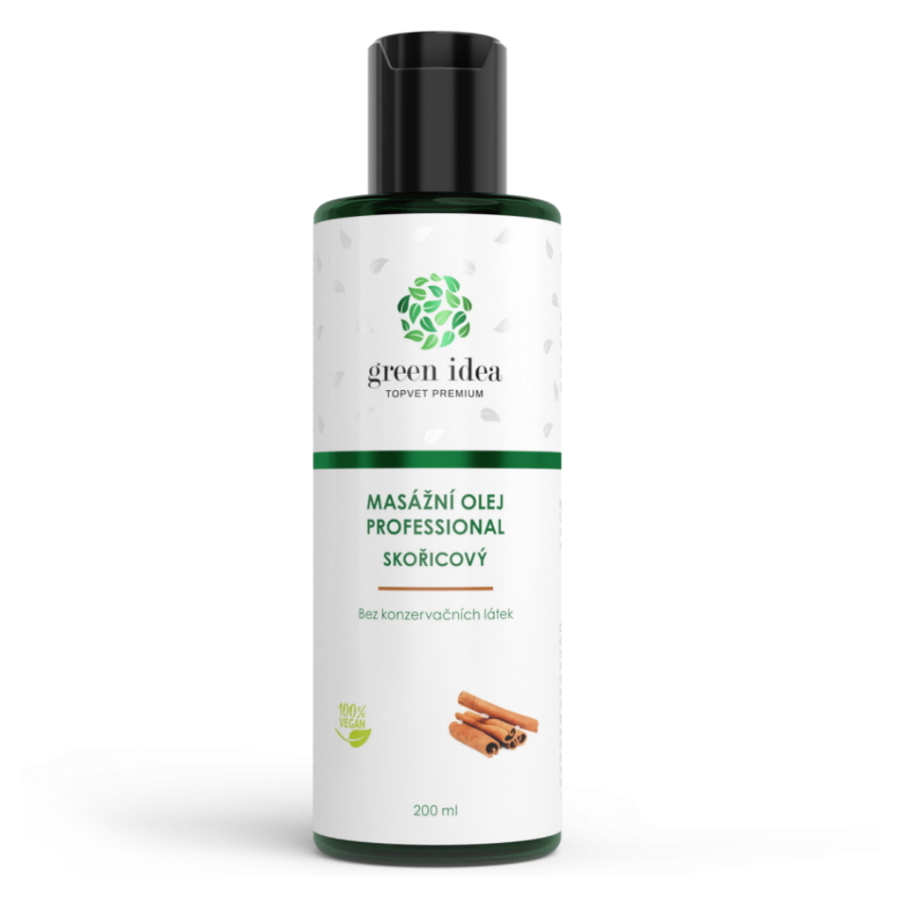 GREEN IDEA Skořicový masážní olej 200 ml