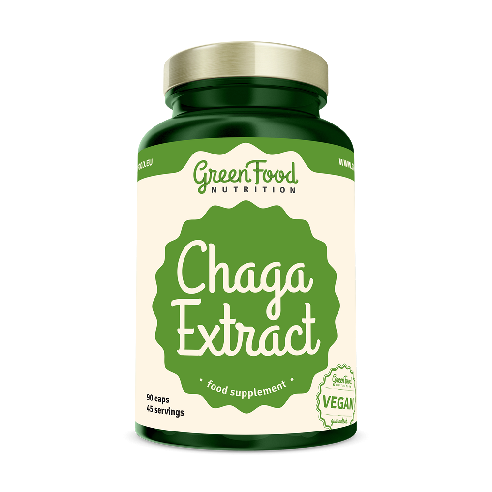 GREENFOOD Nutrition Chaga Extract 90 kapslí