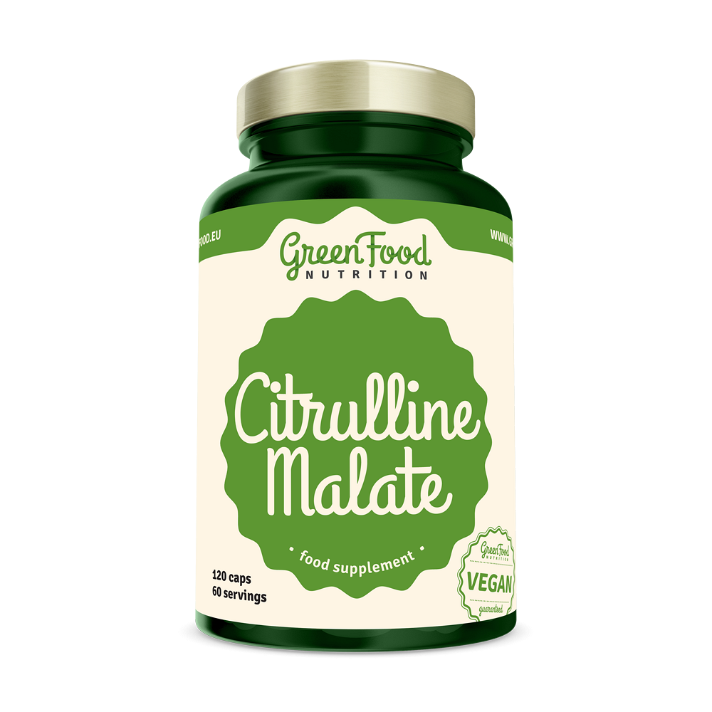 GREENFOOD NUTRITION Citrulline Malate 120 kapslí