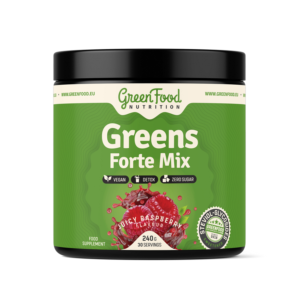GREENFOOD NUTRITION Greens Forte Mix juicy raspberry 240 g