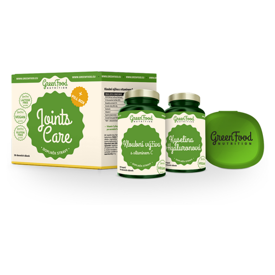 GREENFOOD NUTRITION Joints care 150 kapslí + Pillbox