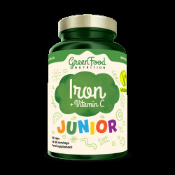 GreenFood Nutrition Junior Iron+Vitamin C 90 kapslí