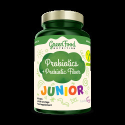 GREENFOOD NUTRITION Junior probiotics + prebiotic fiber 90 kapslí