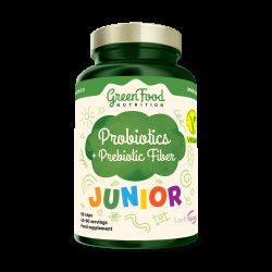 GreenFood Nutrition Junior Probiotics+Prebiotic Fiber 90 kapslí