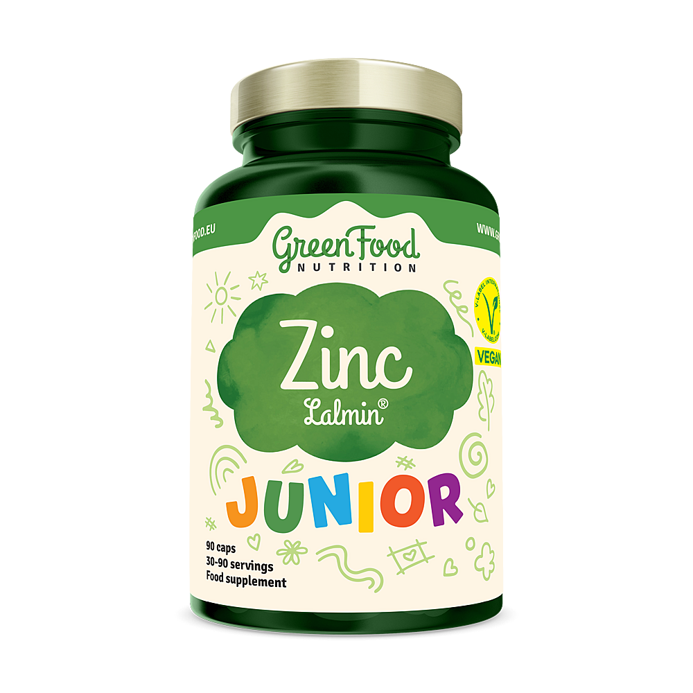 GREENFOOD NUTRITION Junior zinc lalmin 90 kapslí