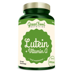 GREENFOOD NUTRITION Lutein a vitamin A 90 kapslí