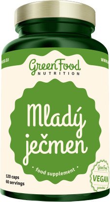 GREENFOOD NUTRITION Mladý ječmen 120 kapslí