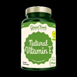 GREENFOOD NUTRITION Natural Vitamin E 90 kapslí