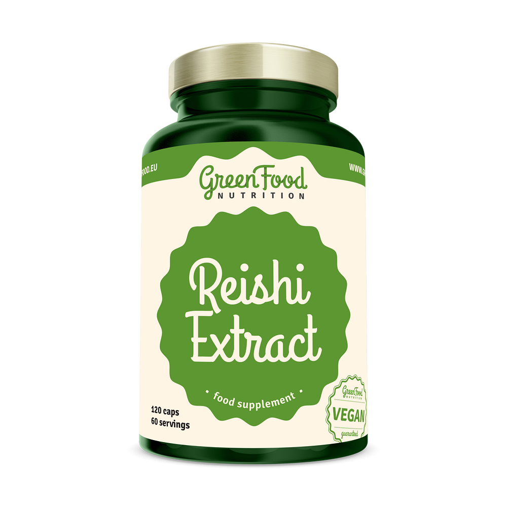 GREENFOOD NUTRITION Reishi extract 120 kapslí