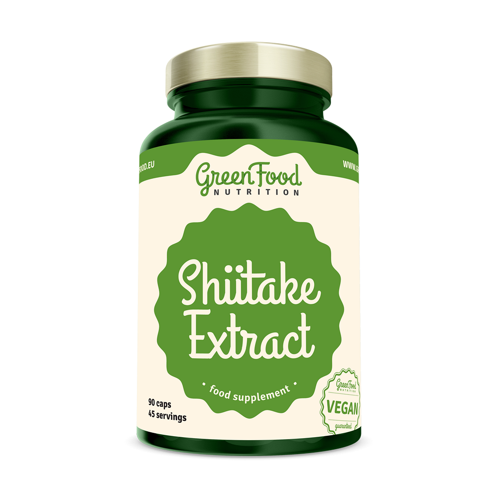GREENFOOD NUTRITION Shiitake extract 120 kapslí