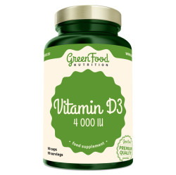 GREENFOOD NUTRITION Vitamin D3 4000IU 90 kapslí