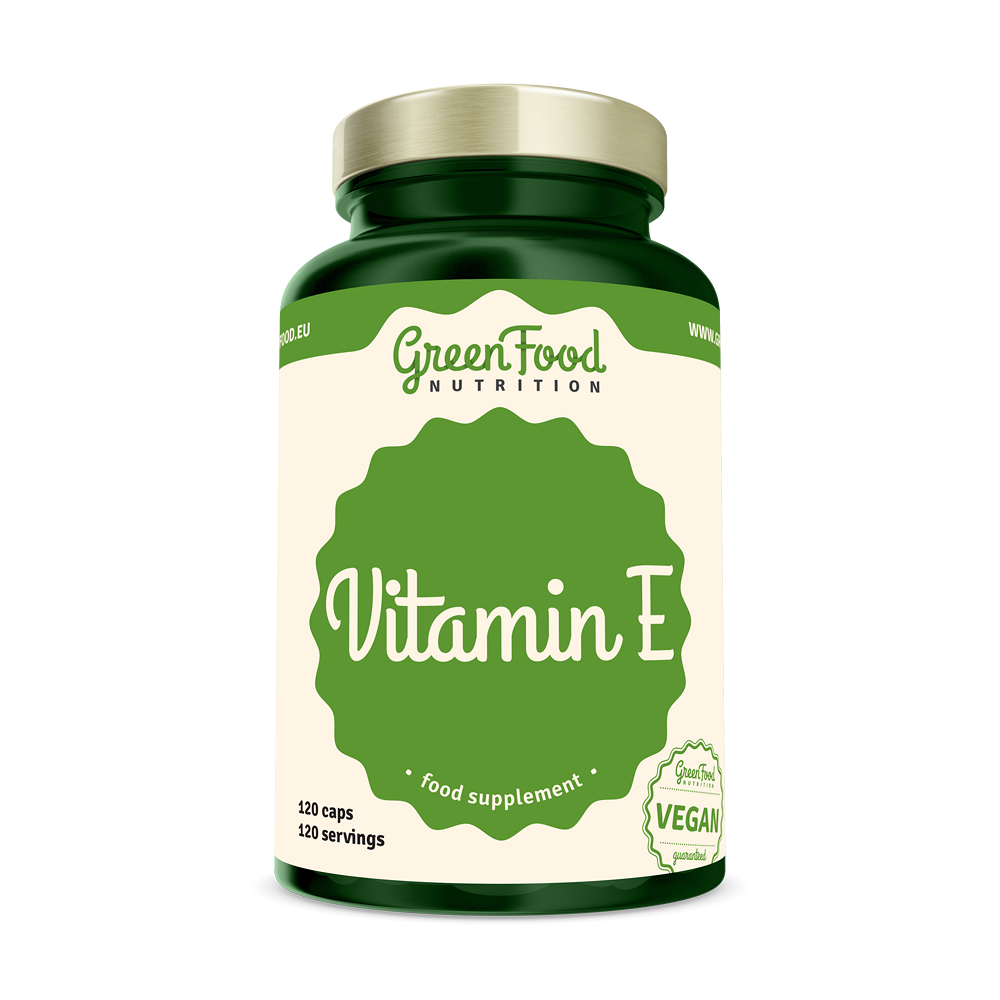 GREENFOOD NUTRITION Vitamin E 120 kapslí