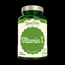 GREENFOOD NUTRITION Vitamin E 120 kapslí