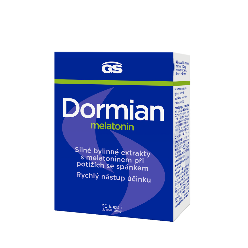 GS Dormian melatonin, 30 kapslí