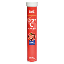 GS Extra C 500 mg červený pomeranč 20 + 5 šumivých tablet